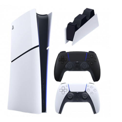 Набір Консоль Sony PlayStation 5 Slim Digital Edition 1TB White + Геймпад Бездротовий DualSense Midnight Black + Зарядний Пристрій Дротовий DualSense - фото 1 Набір Консоль Sony PlayStation 5 Slim Digital Edition 1TB White + Геймпад Бездротовий DualSense Midnight Black + Зарядний Пристрій Дротовий DualSense - фото 1