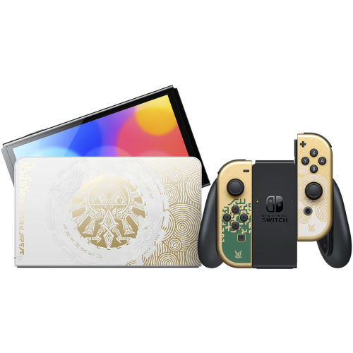Консоль Nintendo Switch OLED Model HEG-001 The Legend of Zelda: Tears of the Kingdom Limited Edition 64GB Gold - фото 1 Консоль Nintendo Switch OLED Model HEG-001 The Legend of Zelda: Tears of the Kingdom Limited Edition 64GB Gold - фото 1