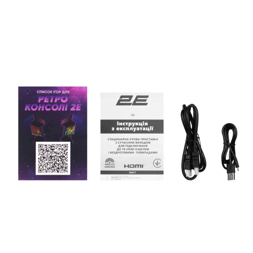 Ігрова приставка портативна 2E 16bit HDMI (2 бездротових геймпада, 913 ігор) - фото 8 Ігрова приставка портативна 2E 16bit HDMI (2 бездротових геймпада, 913 ігор) - фото 8